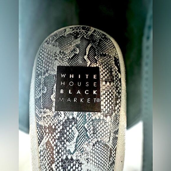 WHBM Colorblock Suede Strappy Heels | ILARIA Sea Shadow Size 7.5 - Picture 16 of 16